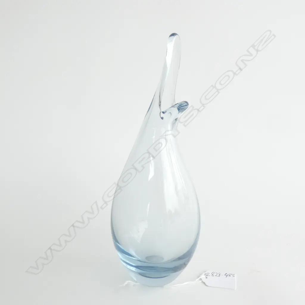 A Holmegaard glass "Duckling" vase, designed by Per Lutken Image 1++